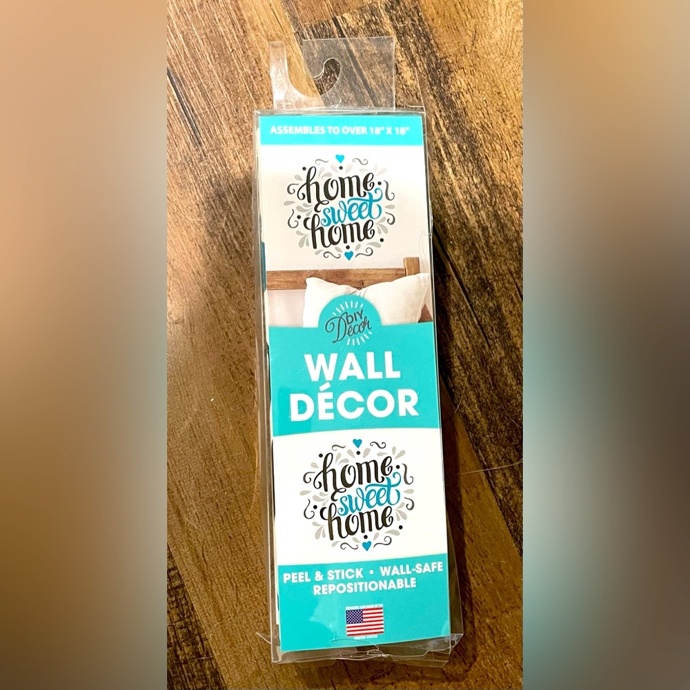“Home Sweet Home” Wall Stick - Home Decor (NEW)